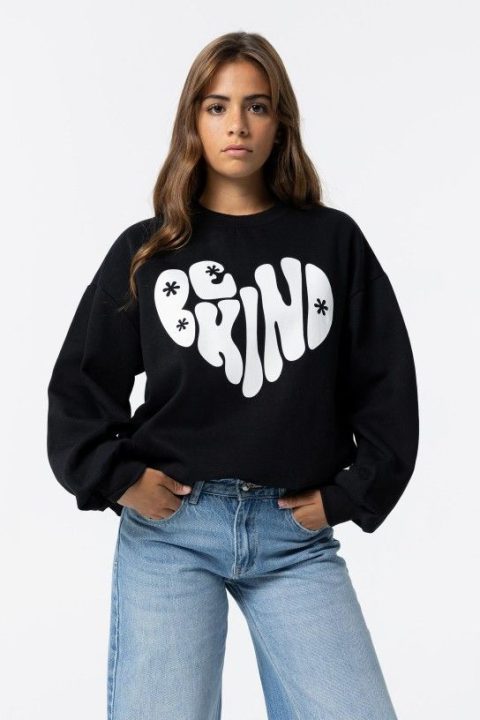 Sweat noir ado fille TIFFOSI