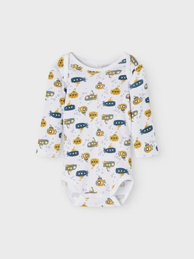 Name It - Confezione Da 3 Body A Maniche Lunghe Per Neonata, Cotone Biologico, Scritte Newborn/Mini Girl, Vestibilità Normale