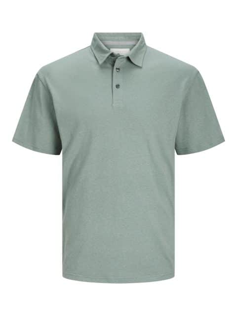 Polo Homme en Lin Vert Jack & Jones - Une Fraîcheur Printanière!