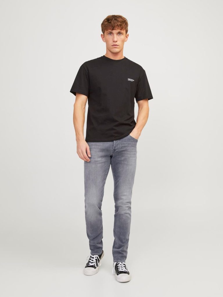 Jean Homme Slim Gris "Glenn 257" Jack & Jones -