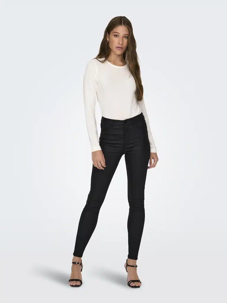 PANTALON FEMME SIMILI CUIR NOIR JDY casual senas