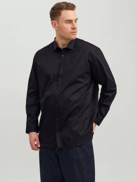 Chemise Grande Taille Homme Noire jack & jones plus