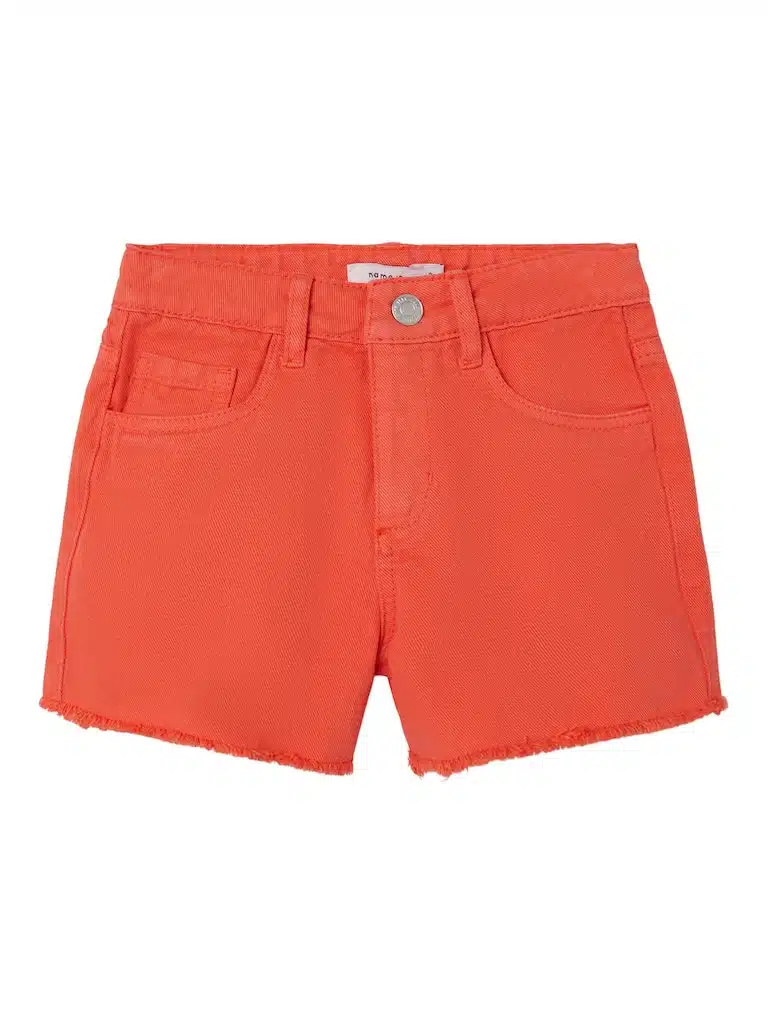 Short Fille Jean Orange Corail de la marque Name It