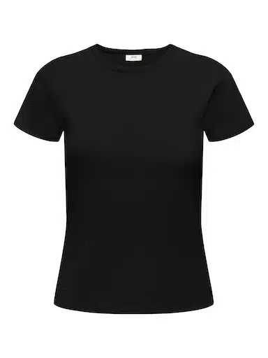 T-shirt Noir Uni JDY, un élément indispensable de la collection Printemps été 2024