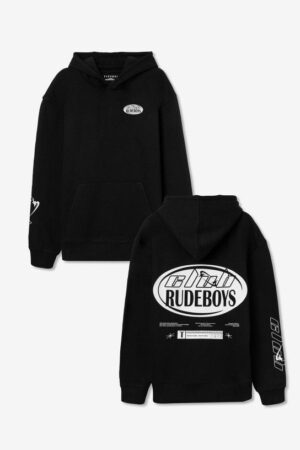 SWEAT A CAPUCHE NOIR LOGO CLUB RUDEBOYS ADO GARCON TIFFOSI DU XXS AU M ADAN