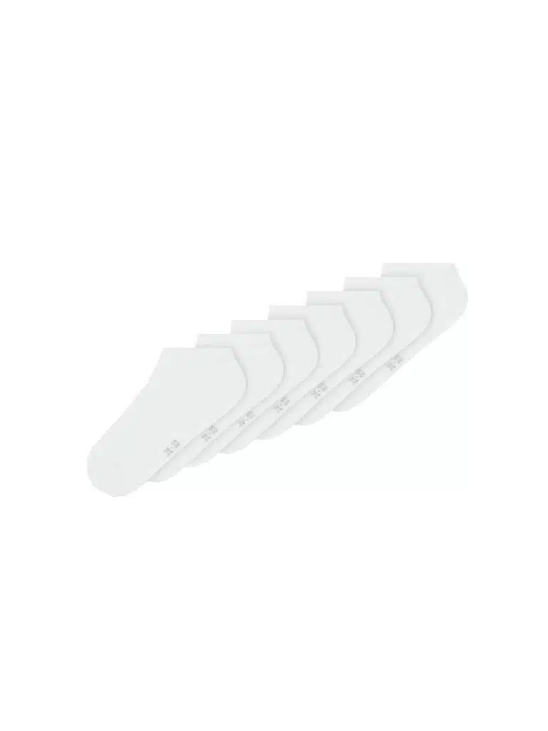 LOT DE 7 SOCQUETTES UNIES BLANC DU 31/33 AU 37/39 NAME IT