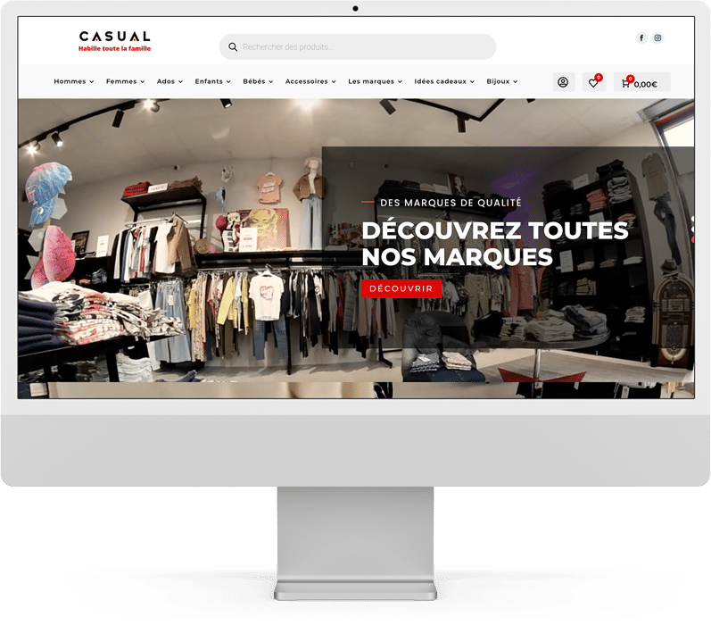 commande en ligne et livraison rapide de vos vêtements casual pour homme femme enfant et ado