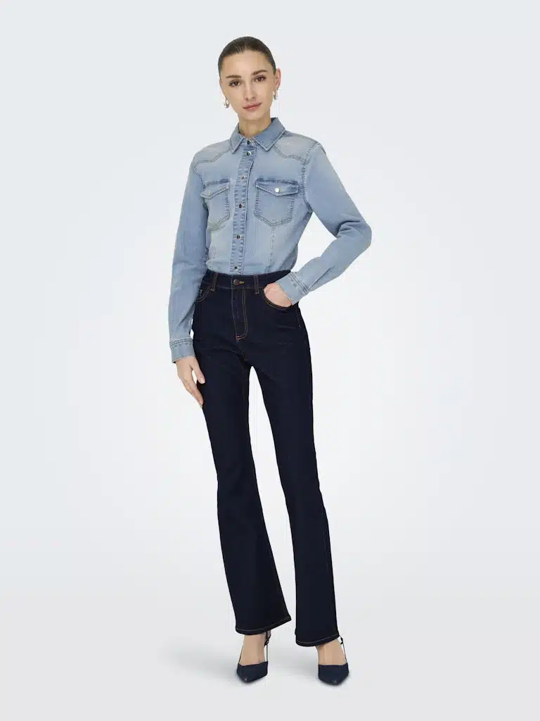 Jean femme coupe bootcut JDY JDYMOON, jean brut, 5 poches, du XS au XL, nouvelle collection automne-hiver 2025