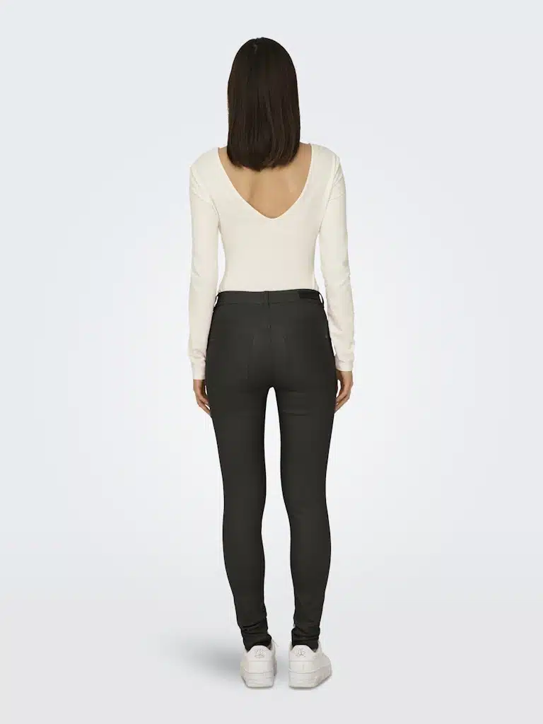 Pantalon similicuir vert kaki JDY – Automne-Hiver 2025 – Image 2