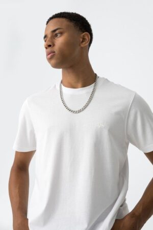 Tee-shirt manches courtes uni blanc TIFFOSI pour ado garçon, coupe classique, petit logo poitrine, 100% coton, confortable et tendance, nouvelle collection Automne/Hiver 2025