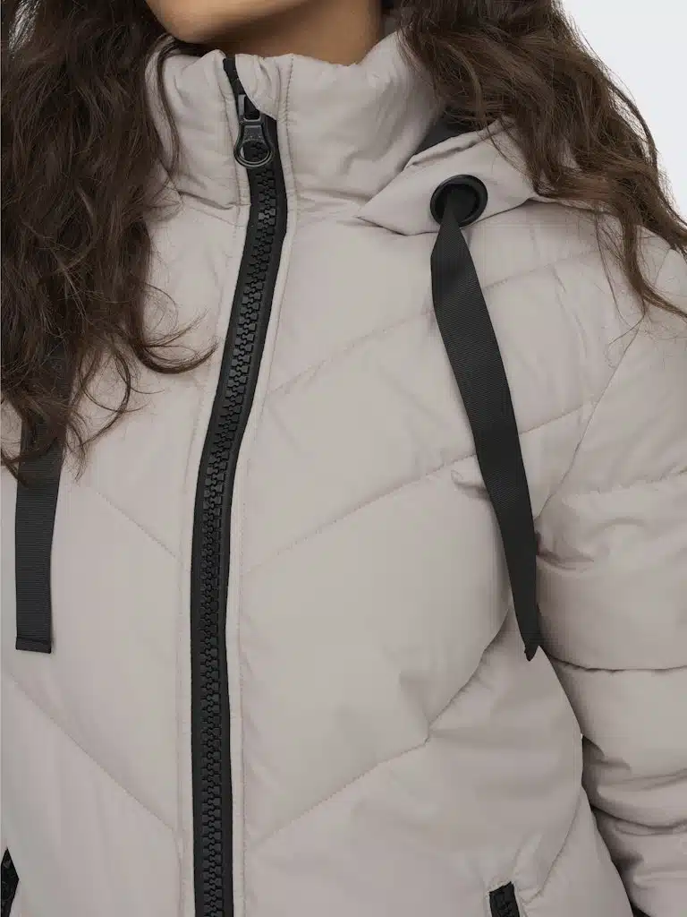 Veste parka matelassée beige JDY femme XS à XL – Image 4