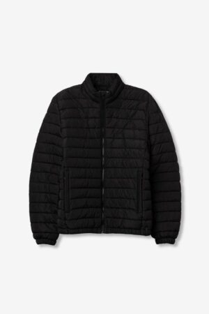 Doudoune mi-saison noire sans capuche Tiffosi homme, deux poches, zip, coupe classique