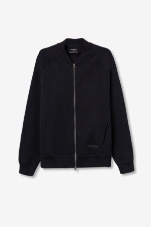 Gilet bomber bleu mi-saison Tiffosi homme, fermeture zip, maille légère