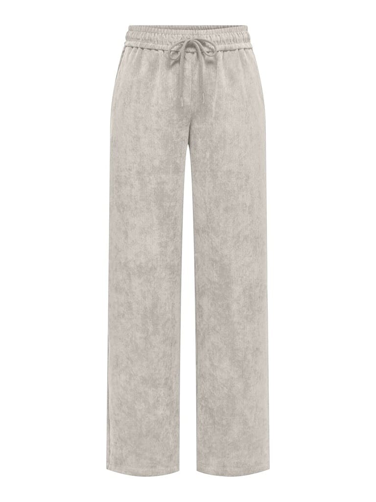 Pantalon beige côtelé coupe large JDY femme Automne-Hiver 2025 – Casual Senas