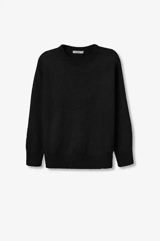 Pull noir en maille douce col rond Tiffosi femme Automne-Hiver 2025" title="Pull noir maille douce col rond Tiffosi femme