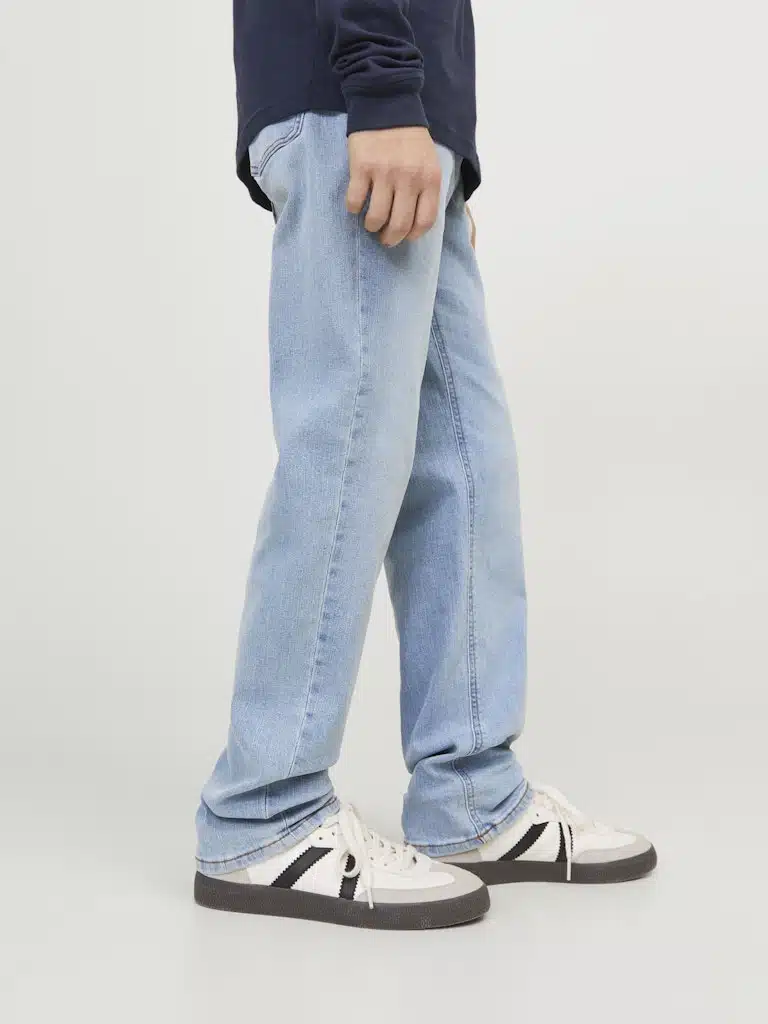 Jean bleu clair coupe droite clark Jack & Jones Junior garçon 10-16 ans – Image 5