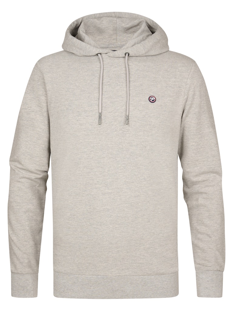 Sweat à capuche gris clair Petrol Industries homme 95% coton coupe régulière nouvelle collection hiver 2025