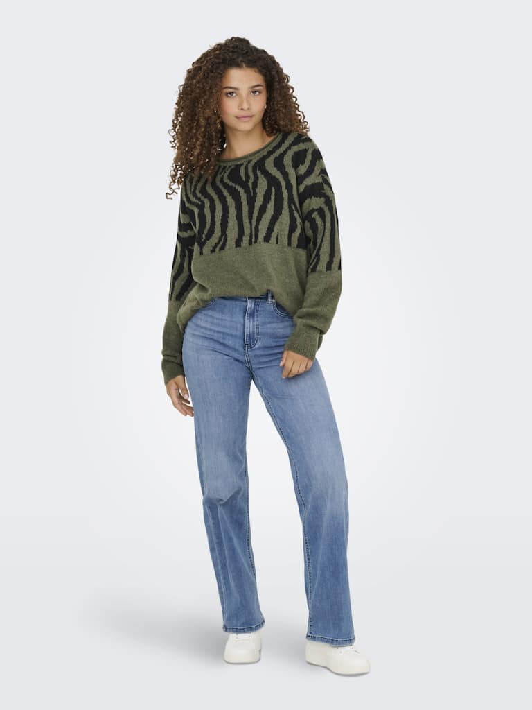 Jean bleu coupe large Only femme Juicy Wauw taille haute S-XL délavé