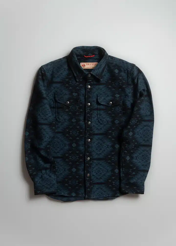 image-surchemise-iron-resin-allman.jpg" alt="Surchemise bleue motifs Iron & Resin Allman Shirt 104297 homme L-XL workwear