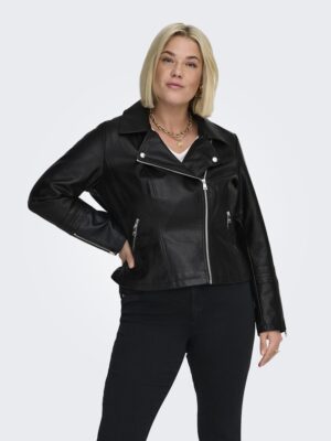 Blouson simili cuir noir femme ONLY Carmakoma grand taille