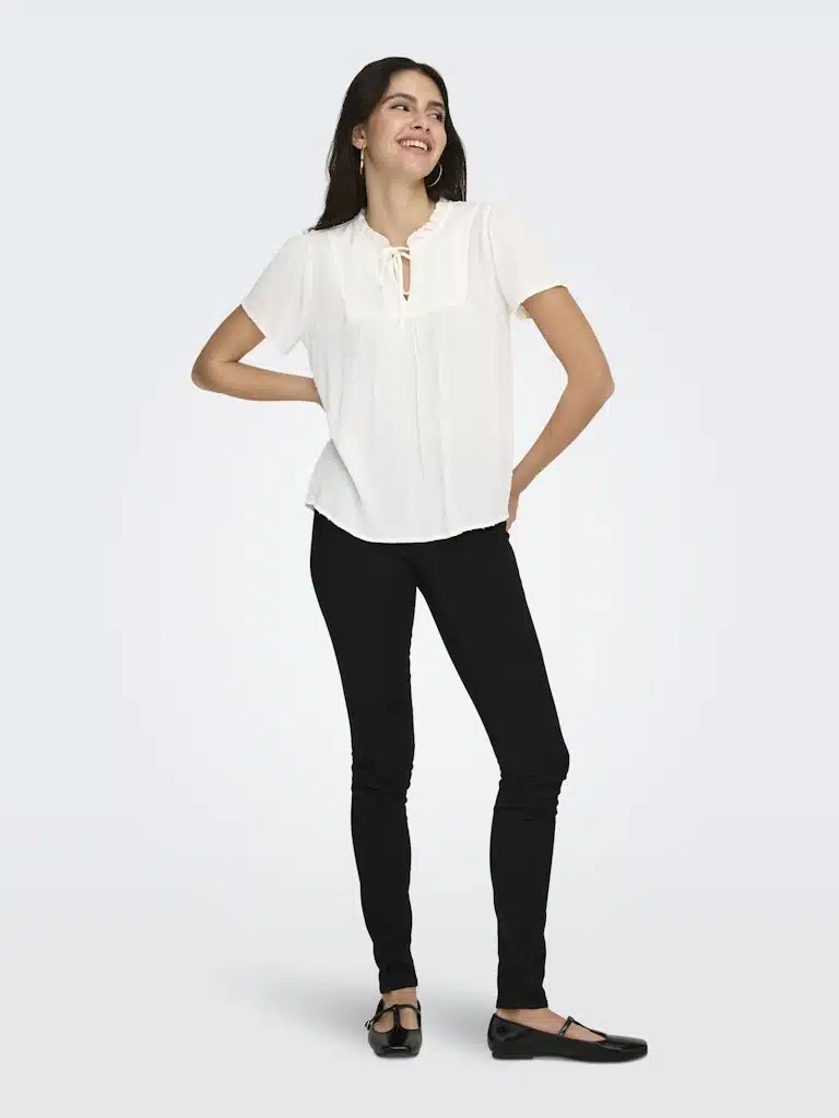 Blouse bleue JDY femme – Collection Printemps/Été 2026 – Image 3