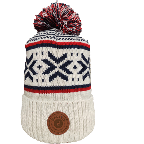 "bonnet blanc pompon Pacito homme NIEVE taille unique 100% acrylique chaud hiver"