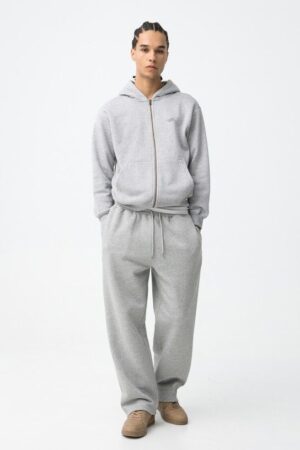 Jogging homme gris coupe baggy Tiffosi molleton taille élastique XXS-L Printemps - Casual Sénas Z.A.C. Capelette