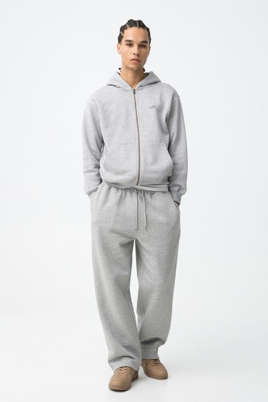 Jogging homme gris coupe baggy Tiffosi molleton taille élastique XXS-L Printemps - Casual Sénas Z.A.C. Capelette