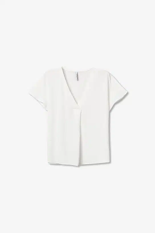 Blouse ample blanche femme col V Tiffosi – Élégance fluide Printemps/Été 2026 – Image 5
