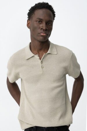 Polo vert sauge homme maille tricotée TIFFOSI Watson col 3 boutons collection printemps été 2026 boutique Casual Sénas.