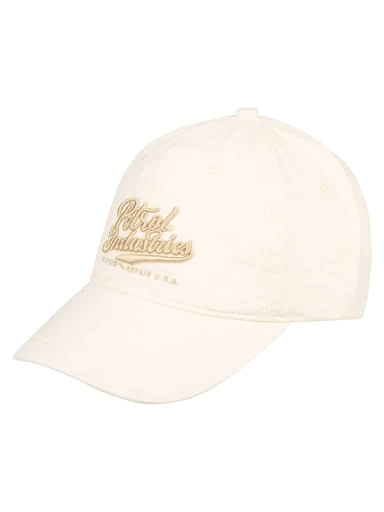 Casquette homme forme baseball beige clair seashell Petrol Industries avec logo brodé, 100% coton nouvelle collection printemps été 2026 boutique Casual Sénas.