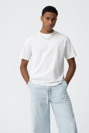 : T-shirt blanc uni ado garçon TIFFOSI avec logo TYCW brodé sur la poitrine, coupe ample et manches courtes, 100% coton nouvelle collection printemps été 2026 boutique Casual Sénas.