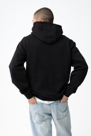 sweat à capuche noir ado garçon Tiffosi ALBERT référence 10064391 coton 80 polyester 20 poche kangourou devant collection printemps été 2026