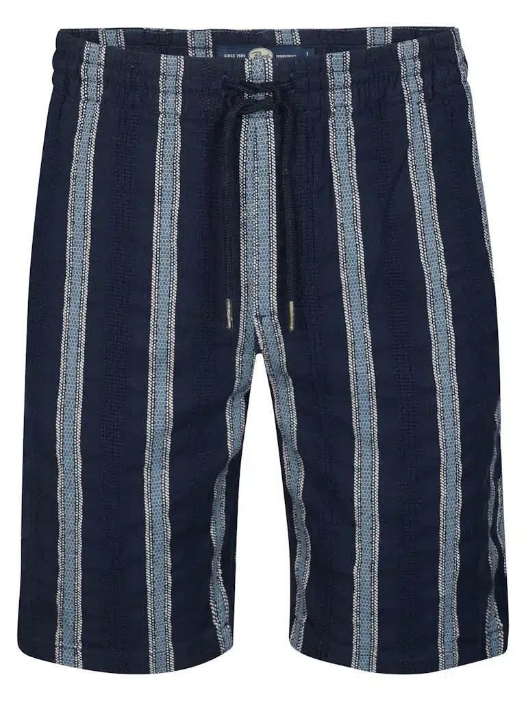 Short homme type chino bleu marine navy Petrol Industries avec ceinture élastique et cordon de serrage nouvelle collection printemps été 2026 boutique Casual Sénas.