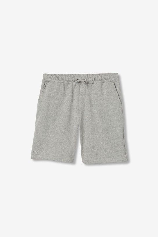 Short de jogging gris pour adolescent garçon Tiffosi TROY1, logo TYCW sur la cuisse, 100% coton, collection printemps été 2026 Casual Sénas.