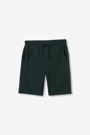 short jog vert pour homme Tiffosi HARRISmodèle HARRIS, maille piquée texturée, ceinture élastique avec cordon, look sportswear casual collection 2026 boutique Casual Sénas.