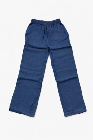 Pantalon bleu large et fluide en lyocell pour adolescente Tiffosi, ligne TYW collection Bangkok printemps-été 2026 boutique Casual Sénas.