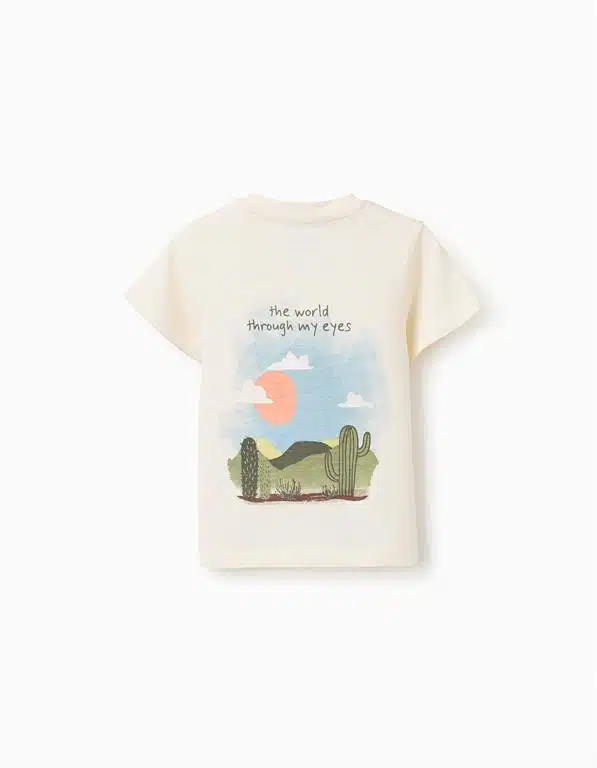 T-shirt Blanc Garçon Lanzarote Zippy – Image 2
