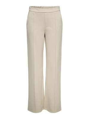 Pantalon large beige femme JDYRISSO coupe droite fluide taille élastique matière jersey doux extensible style casual chic Casual Sénas mode 2026