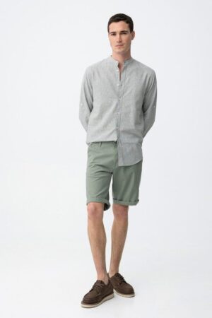 SHORT CHINO VERT COUPE SLIM TIFFOSI HOMME DU S AU XXL COLLECTION PRINTEMPS/ÉTÉ 2026