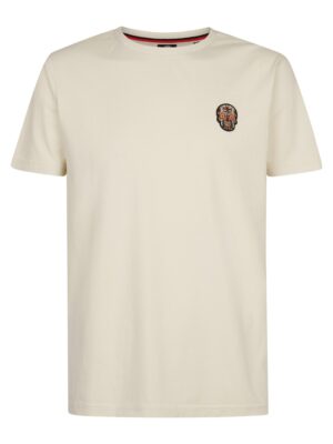 T-SHIRT BEIGE MANCHES COURTES LOGO CRANE CALAVERA PETROL INDUSTRIES HOMME DU S AU XXL NOUVELLE COLLECTION PRINTEMPS ETE M1060TSR159