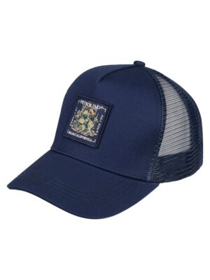 CASQUETTE TRUCKER BLEUE AVEC LOGO FLEURI PETROL INDUSTRIES HOMME M1060CAP825