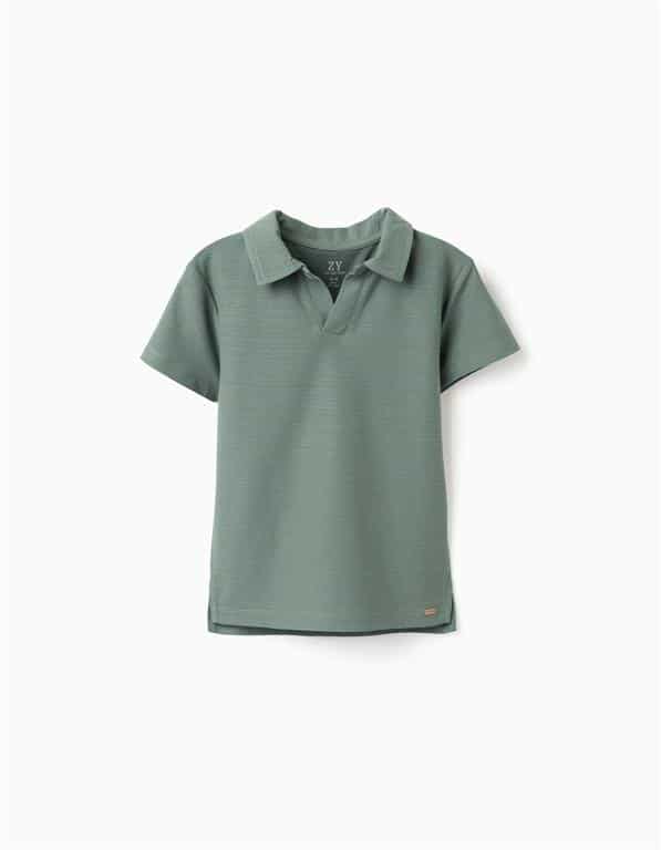 polo vert sauge zippy garcon ete 2026