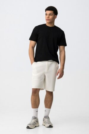 short jogging homme blanc tiffosi taille elastique coton ete
