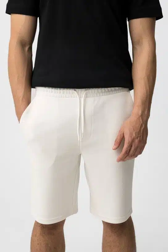 Short Jogging Blanc Homme Tiffosi HARRIS | Confort Été – Image 3