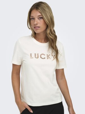 t shirt blanc femme broderie coton jdy selma manches courtes ete senas livraison france