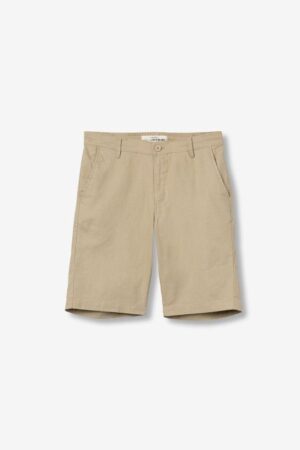 short chino homme beige coton lin tiffosi taille elastique ete 2026 casual senas