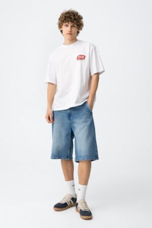 short jean homme baggy skater fit bleu tiffosi ryder2 streetwear ete