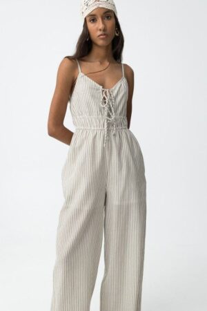 combinaison pantalon rayee femme tiffosi rio coton ete senas livraison france
