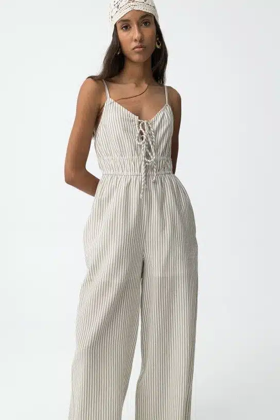 combinaison pantalon rayee femme tiffosi rio coton ete senas livraison france